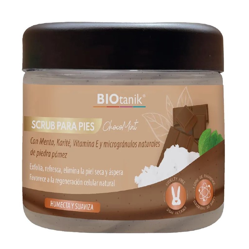 EXFOLIANTE DE PIES BIOTANIK CHOCOMINT 500ML