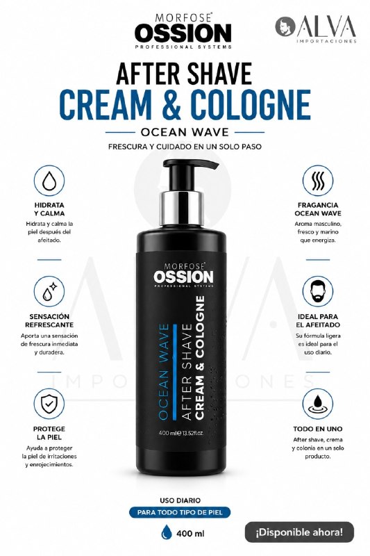 GEL DESPUES DE AFEITAR OSSION CREAM & COLAGNE / RED STORM 400ML