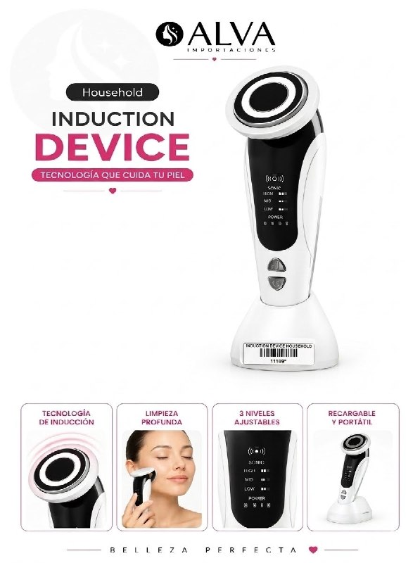 MASAJEADOR DE ROSTRO VARIAS INTENSIDAD HOUSEHOLD INDUCTIO DEVICE FE02-28
