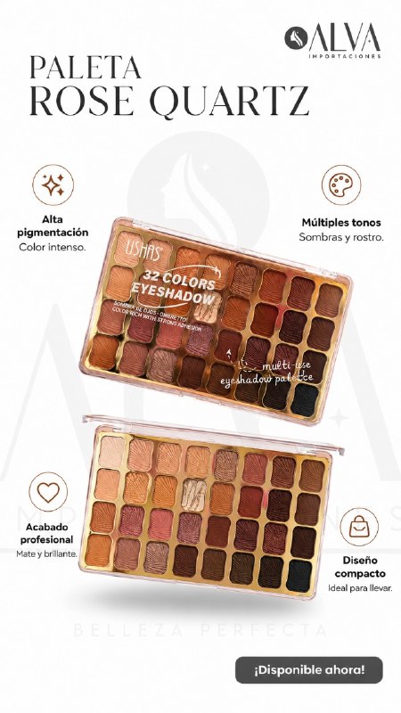 PALETA SOMBRA USHAS 32 COLORS EYESHADOW ZAR-UF095-2