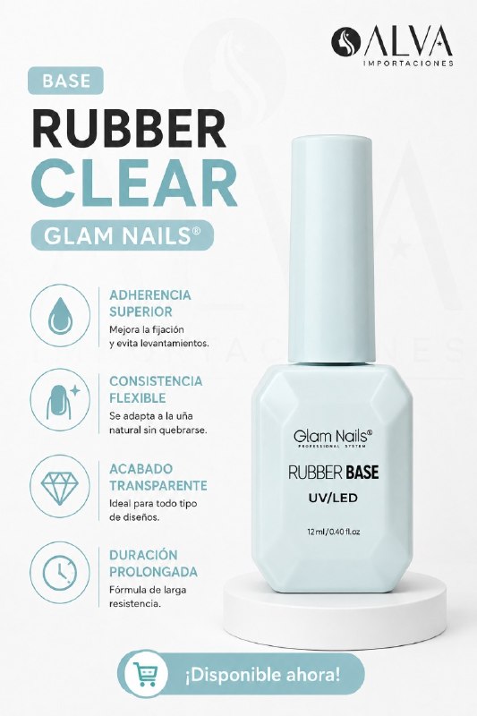 BASE RUBBER GLAM NAILS #01 15ML EGR-01