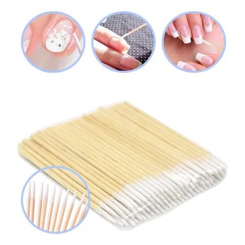 APLICADOR DE PESTAÑAS GLAM BEAUTY X100 PCS MICRO CEPILLOS BAMBOO ZP251130-418