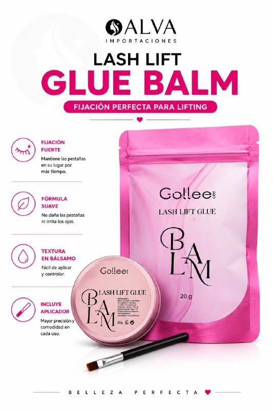 BALSAMO GOLLEE PARA PEGAMENTO PESTAÑA 20g LLGB-01
