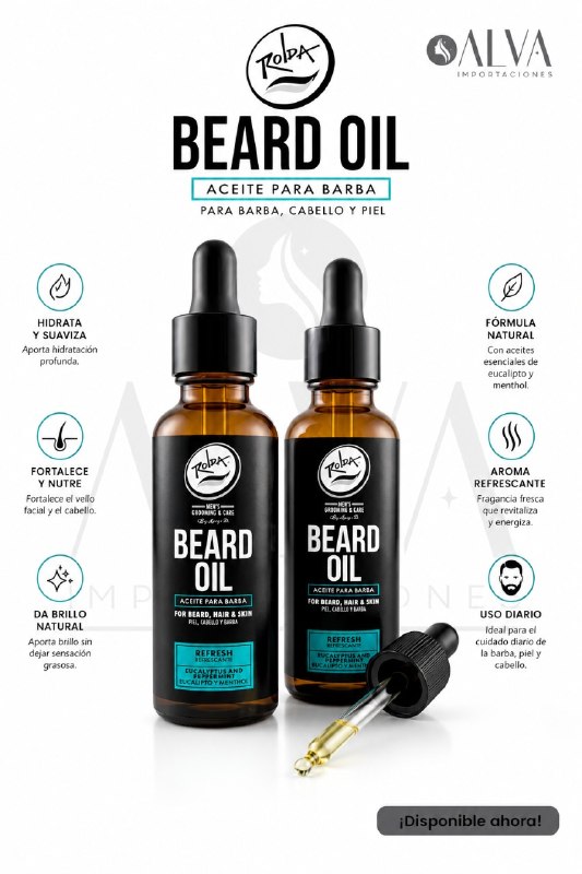 ACEITE ROLDA PROFESSIONAL DE BARBA HIDRATANTE 30 ML 224233