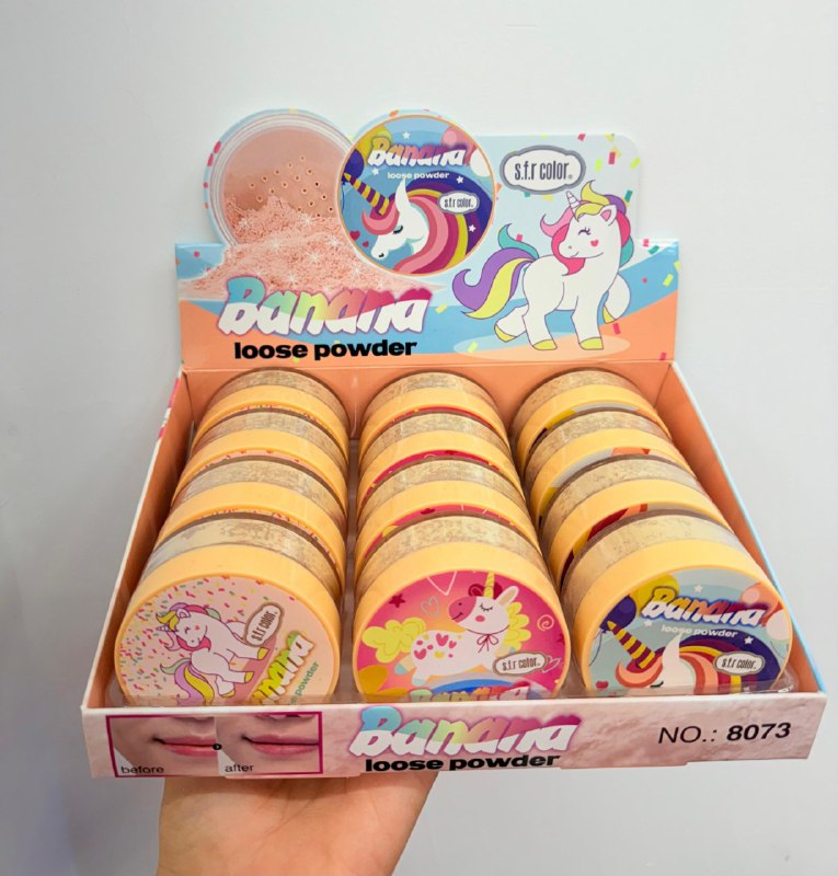 BANANA LOOSE POWDER S.F.R COLOR BLISTER X 12 PCS