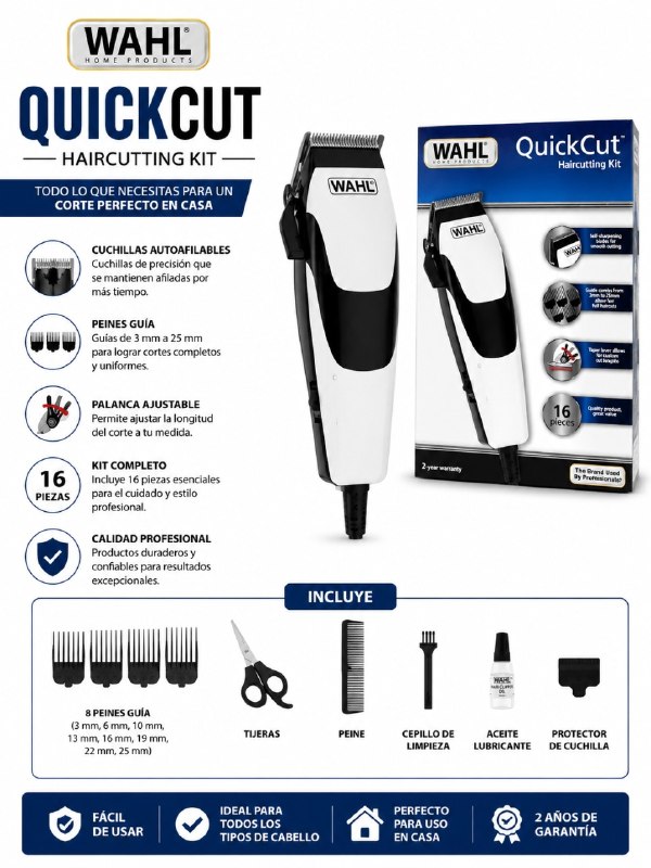 MAQUINA DE CORTAR CABELLO WAHL HOME QUICK CUT 09314-2408