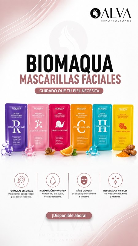 MASCARILLAS FACIALES BIOAQUA ZAR-NO.BQY80738