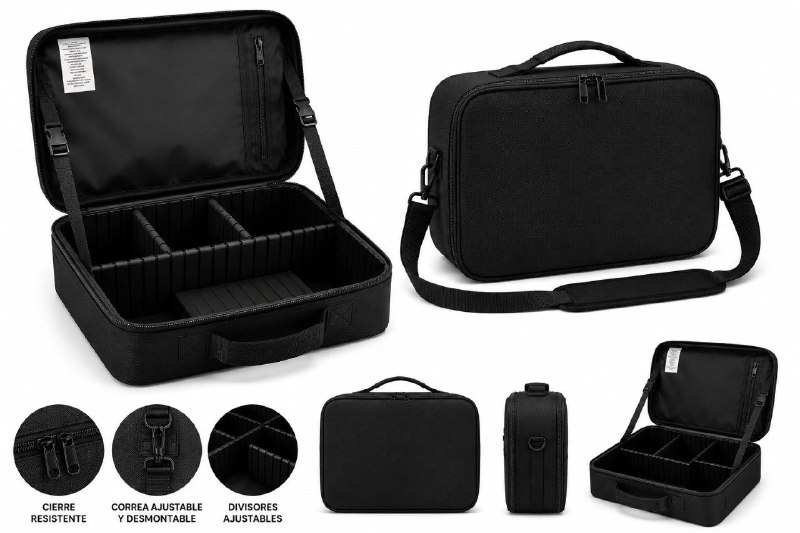 BOLSO ORGANIZADOR GLAM BEAUTY BLACK CNU1016